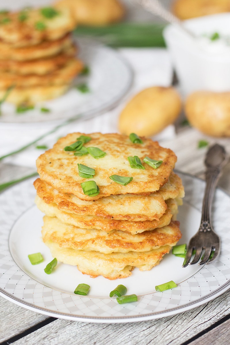 Polish Potato Pancakes - w/ Sour Cream & Chives