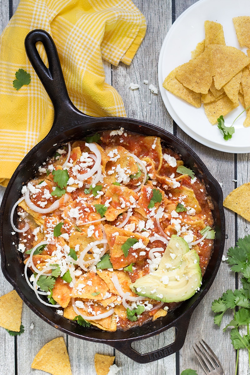 How to Make Chilaquiles Rojos in a Flash - Cooking The Globe