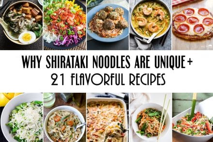 21 outstanding Shirataki Noodle Recipes to Enjoy This Zero-Calorie No-Carb Pasta from Japan! #glutenfree #paleo #keto #lowcarb | cookingtheglobe.com