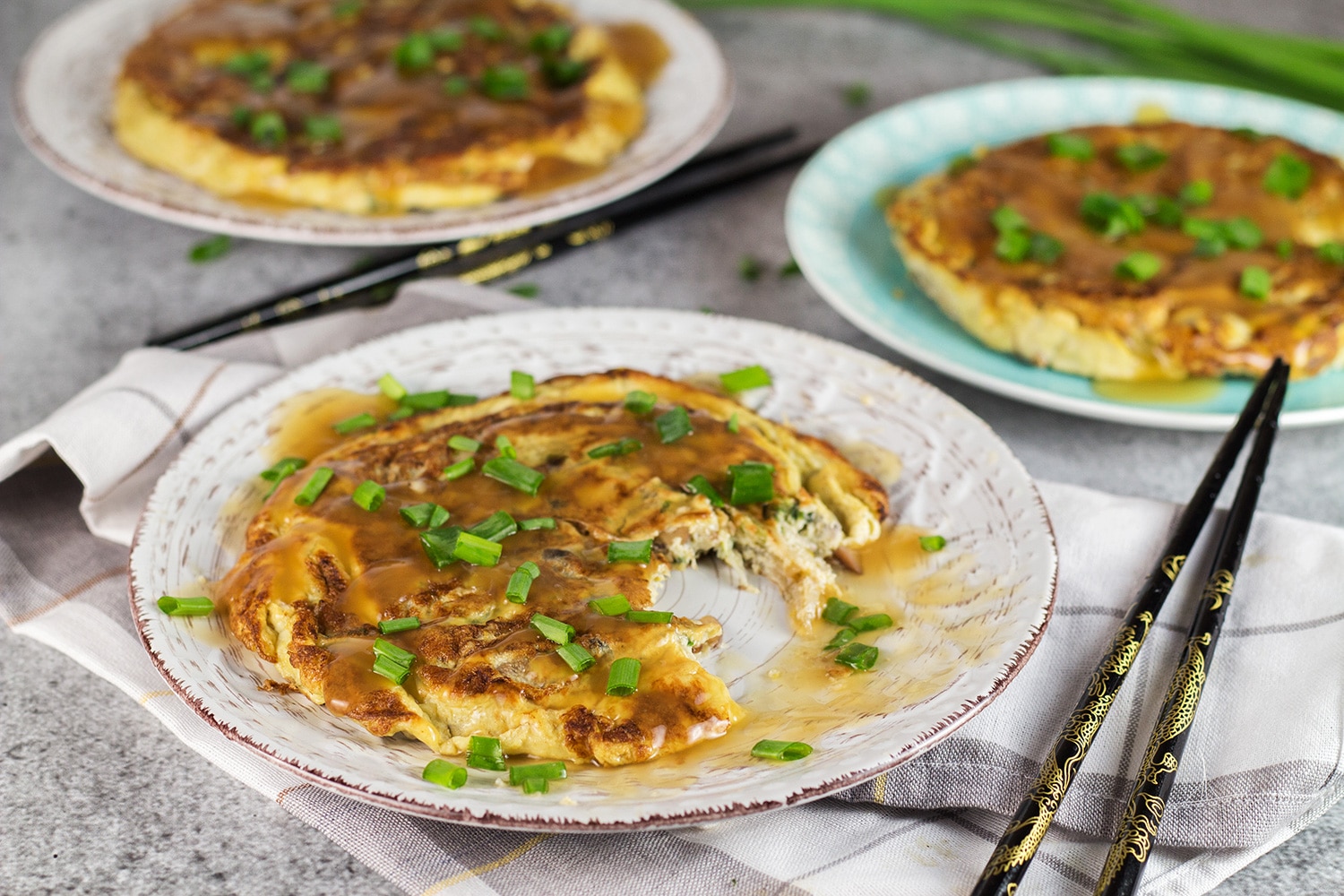 Vegetable Egg Foo Young W Bean Sprouts Mushrooms