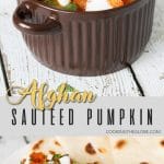 Afghan sauteed pumpkin pinterest pin