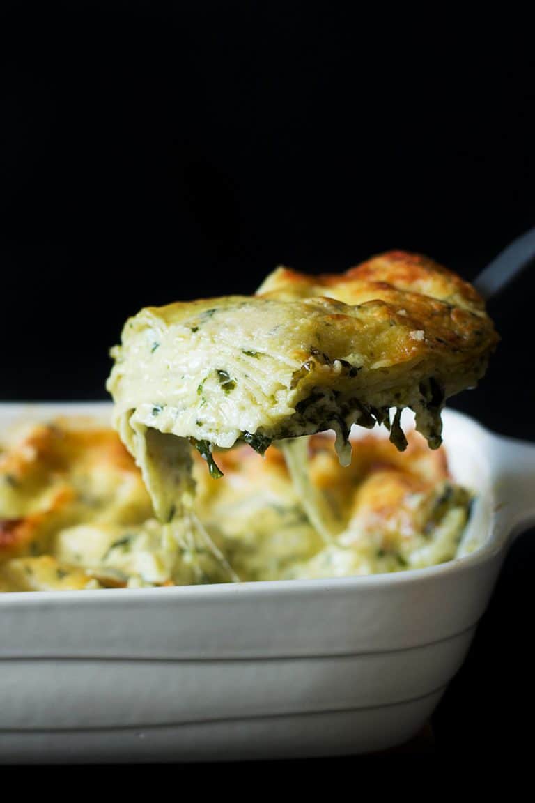 Italian Pesto Lasagna Creamy, Cheesy & Vegetarian