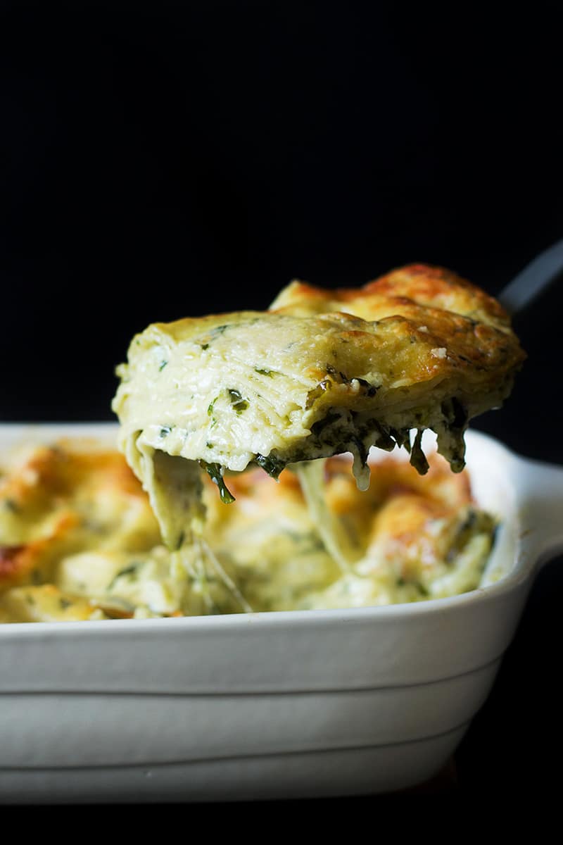 Italian Pesto Lasagna - Creamy, Cheesy & Vegetarian