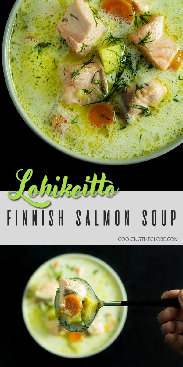 Traditional Finnish Salmon Soup - Lohikeitto