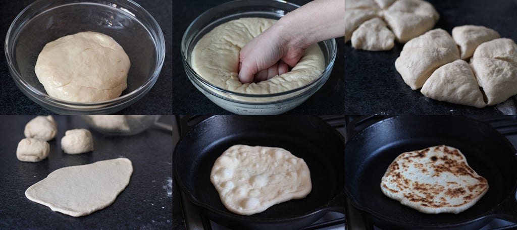 How to make Naan bread at home + authentic indian recipe #Indian #bread | cookingtheglobe.com