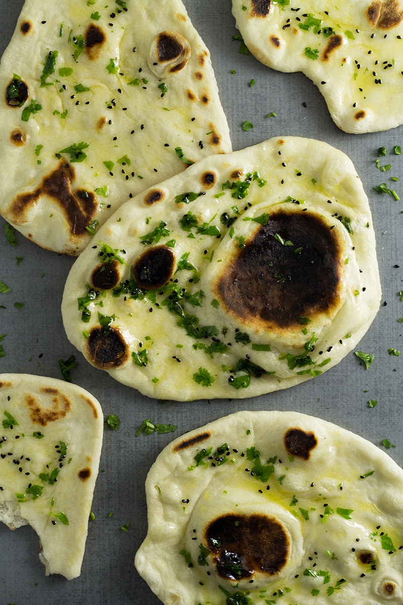 How to make Naan bread at home + authentic indian recipe #indian #bread | cookingtheglobe.com