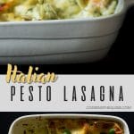 Pesto lasagna pinterest pin