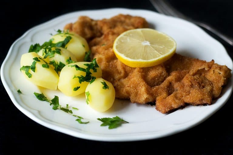 Wiener Schnitzel - Breaded Veal Cutlet from Austria