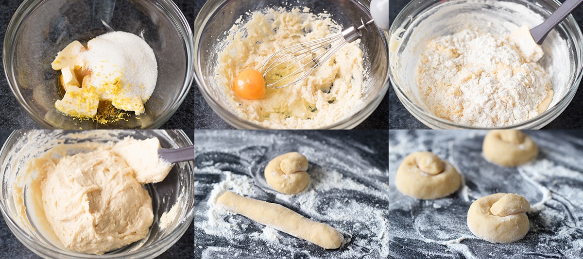 These Italian Lemon Cookies (Anginetti) are soft, pillowy and filled with lemon flavor! | cookingtheglobe.com