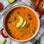 This hearty and comforting Mexican tomato noodle soup, called Sopa de Fideo, is a true feast of flavors! | cookingtheglobe.com