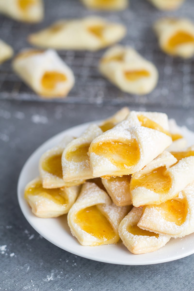 These Polish cream cheese cookies (Kolaczki or Kolacky) will be the best cookies you ever had! | cookingtheglobe.com