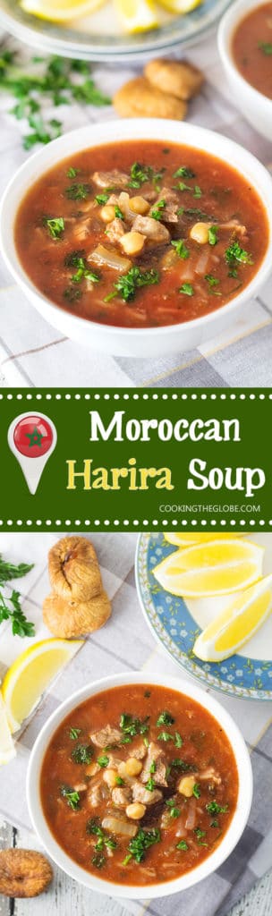 Moroccan Harira Soup Recipe - w/ Beef & Chickpeas