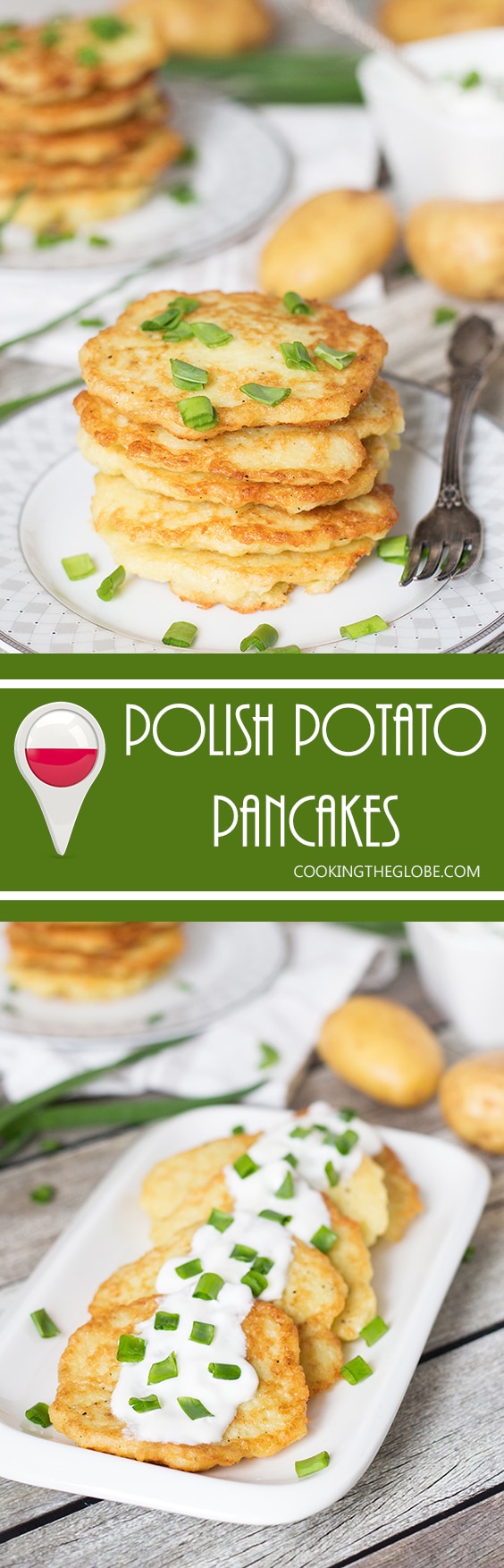 These Polish Potato Pancakes are amazingly delicious and require only few simple ingredients to make! | cookingtheglobe.com