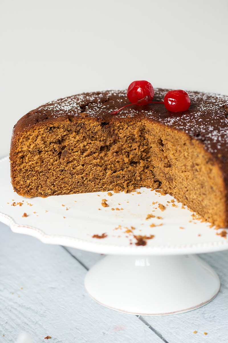 Eggnog Bundt Cake with Rum Icing - Brown Eyed Baker