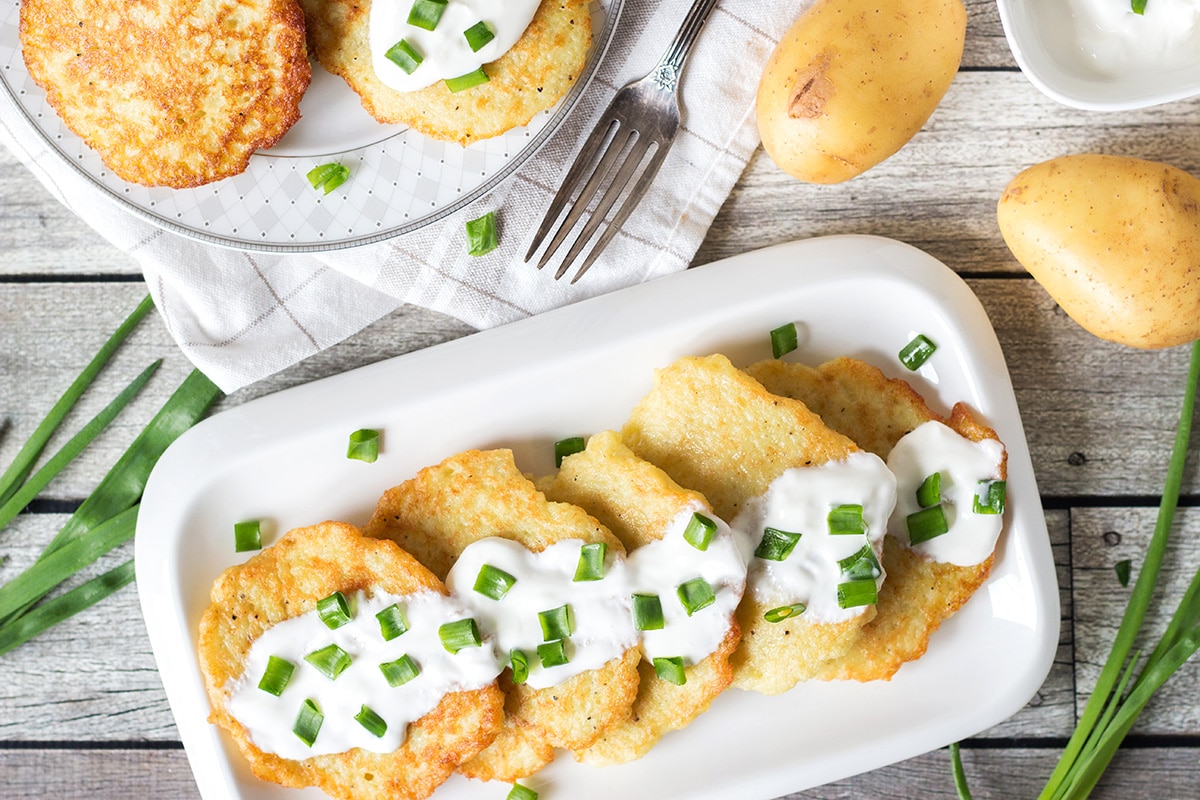 Polish Potato Pancakes W Sour Cream Chives,How To Make A Diaper Cake Without Rolling