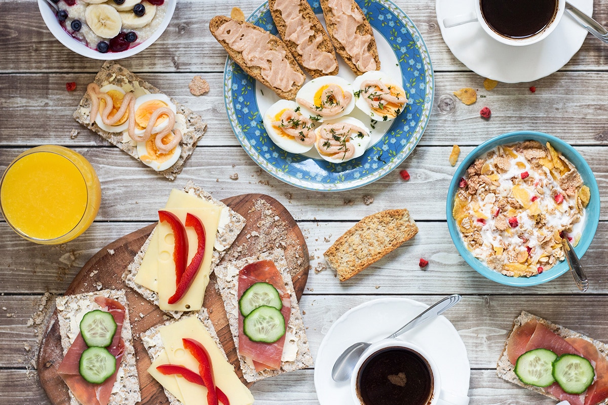 A look at the common Swedish breakfast which features open sandwiches, caviar, eggs and porridge! | cookingtheglobe.com