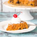 This Jamaican Sweet Potato Pudding or Pone is sweet, with a notes of cinnamon, nutmeg and vanilla! | cookingtheglobe.com