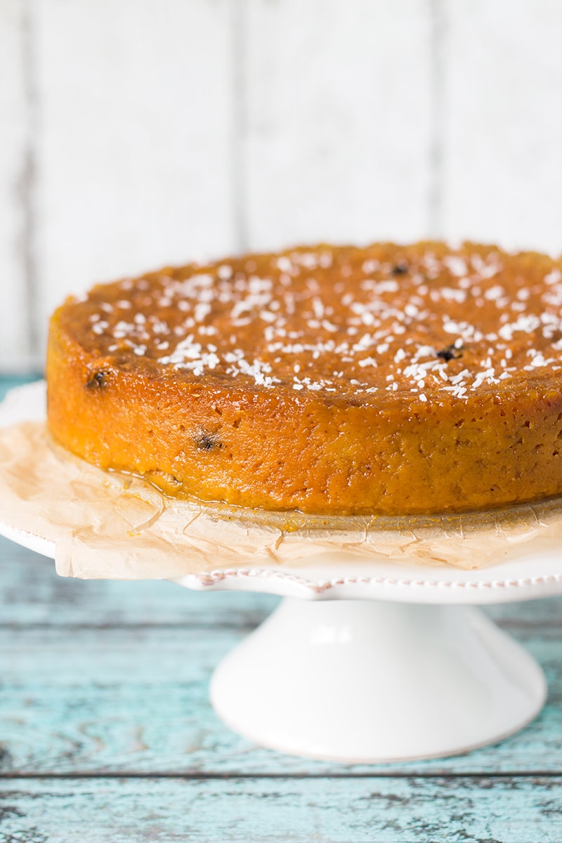 This Jamaican Sweet Potato Pudding or Pone is sweet, with a notes of cinnamon, nutmeg and vanilla! | cookingtheglobe.com