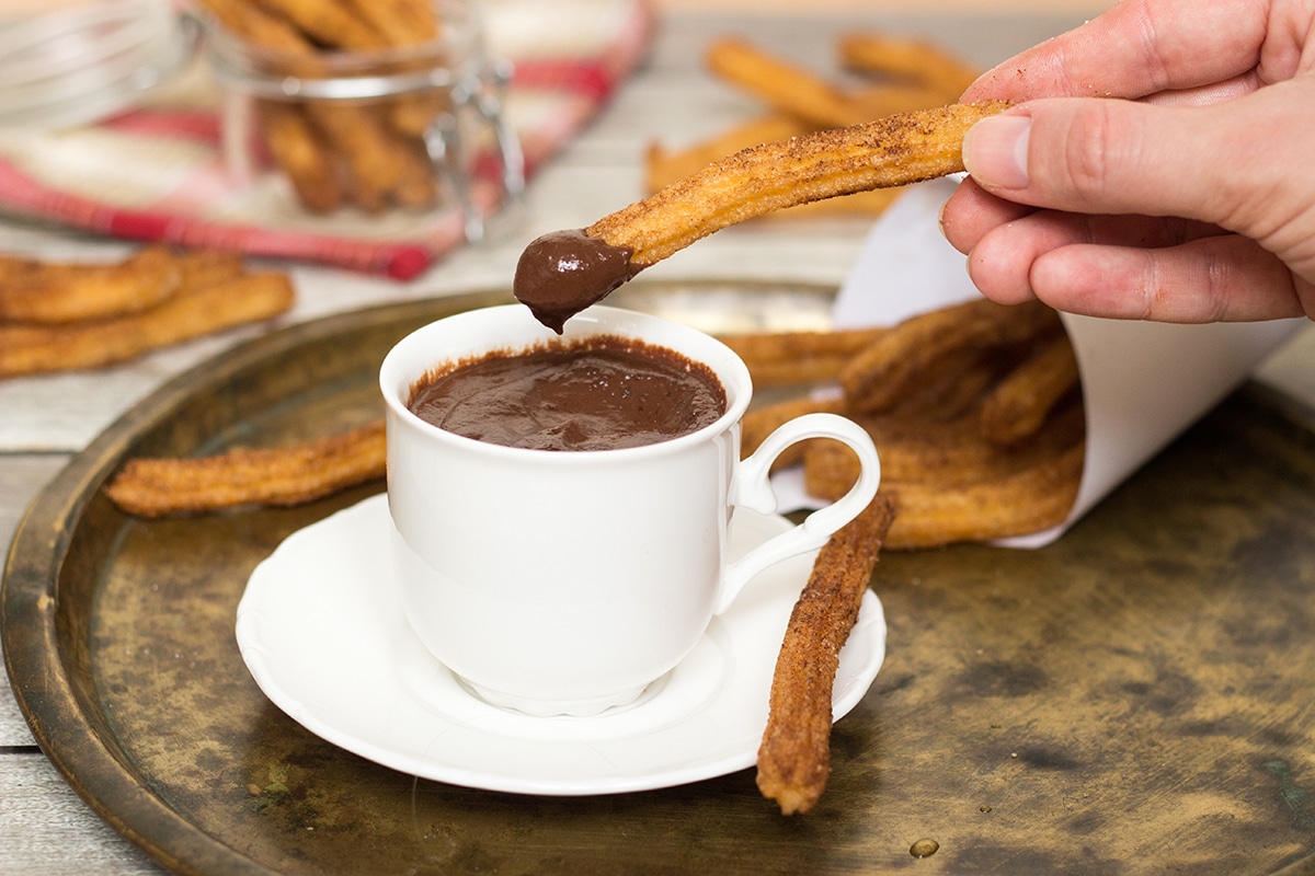 These Churros Con Chocolate are undeniable Spanish breakfast favorites. I can understand why!