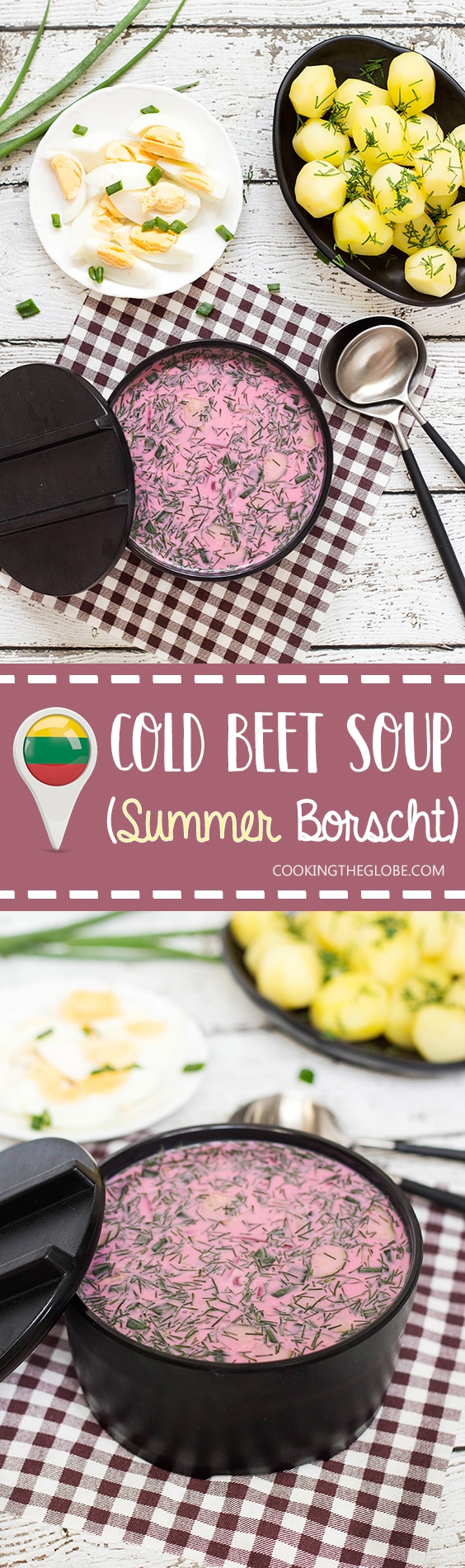 This Cold Beet Soup, also called Summer Borscht is perfect for beating the heat. It's also really easy and quick to make!