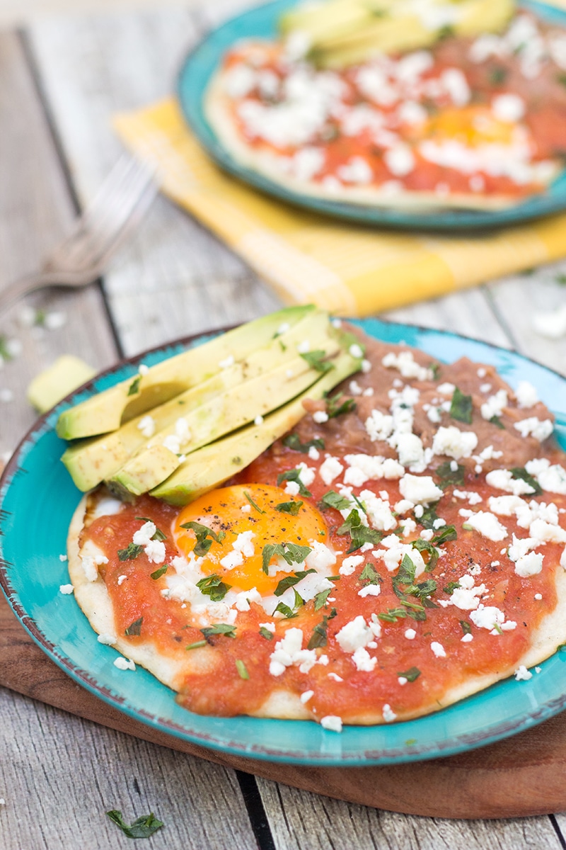 There is nothing better than Mexican traditional Huevos Rancheros in the morning. Try this easy and delicious recipe with homemade salsa!