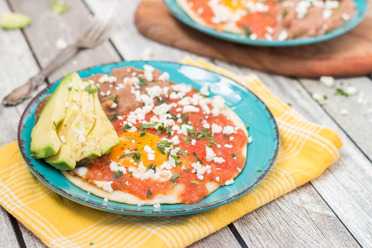 There is nothing better than Mexican traditional Huevas Rancheros in the morning. Try this easy and delicious recipe with homemade salsa!