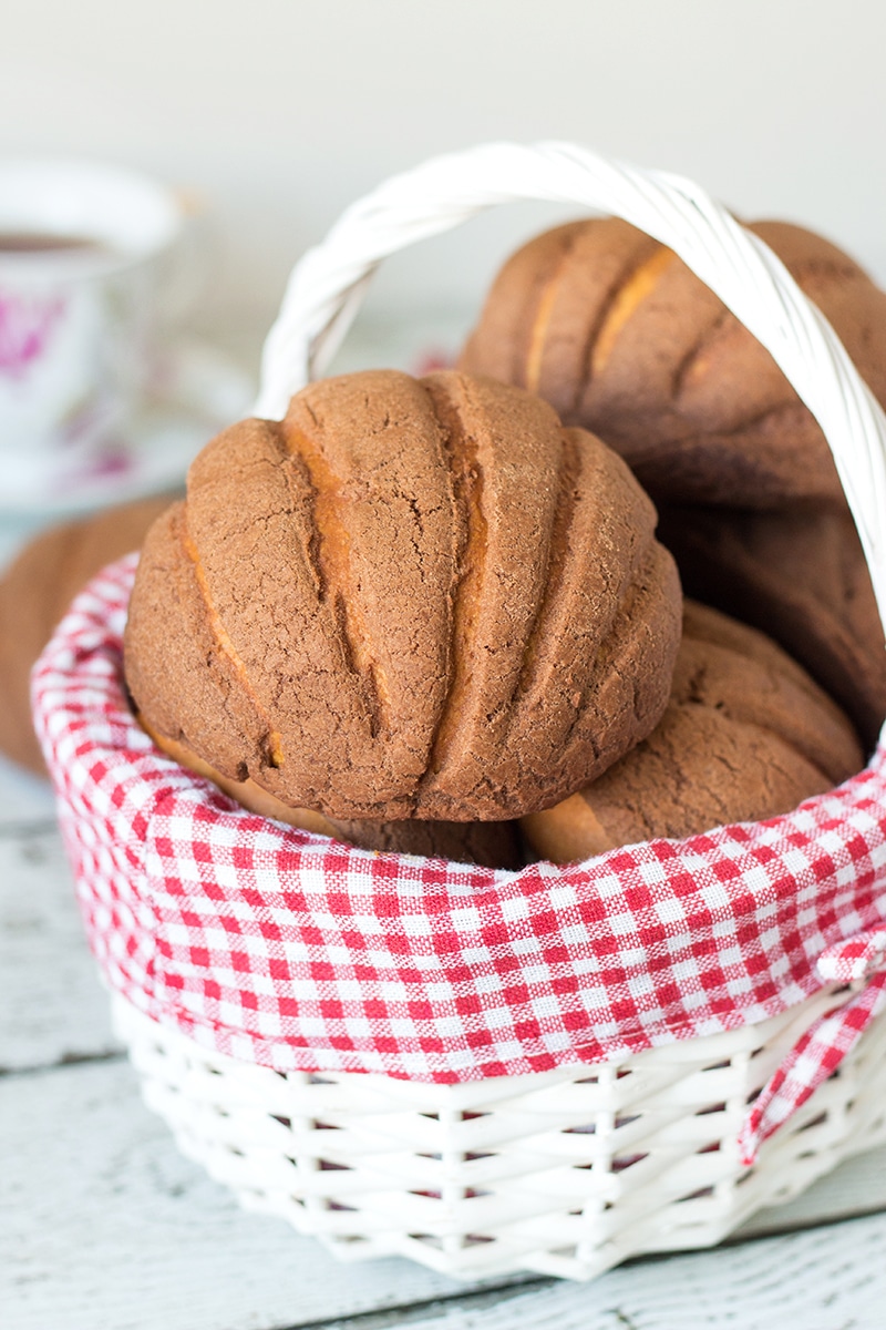 Mexican Sweet Bread has many varieties, but Conchas (Shells) is the most popular one. They are so good!