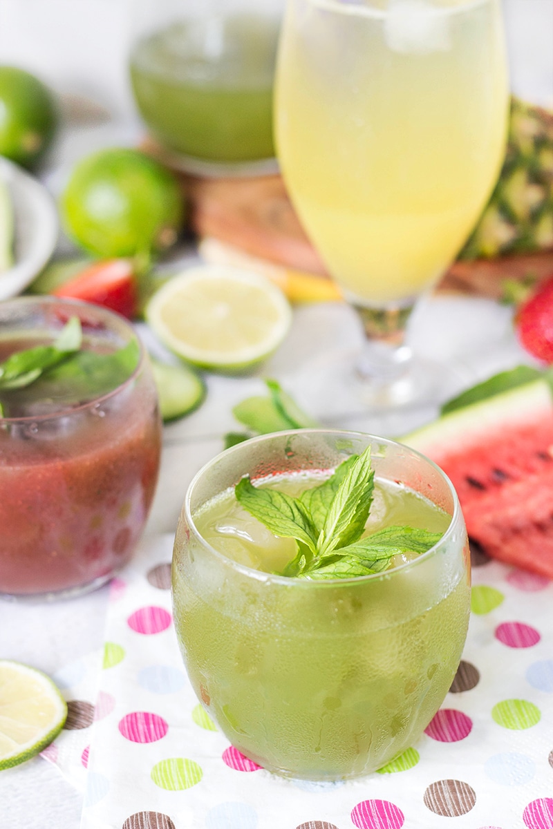 If you are suffering from summer heat, try these 3 refreshing Agua Frescas: pineapple-vanilla, strawberry-watermelon, and cucumber-mint. Heat is not a threat anymore!