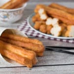 These Chinese Crullers, or Chinese donuts, called Youtiao, are a traditional breakfast staple in China. They can be enjoyed as a standalone dish or dipped in a warm soy milk! | cookingtheglobe.com