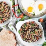 If you have never tried Gallo Pinto before, you don't know what you are missing. This Costa Rican Rice and Beans recipe will leave you craving for more! | cookingtheglobe.com