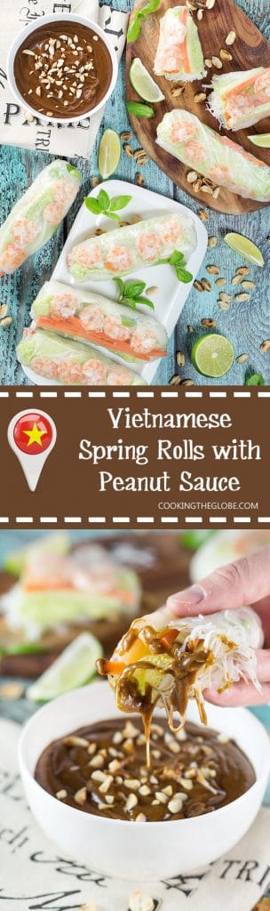 Non-Fried Vietnamese Spring Rolls (Goi Cuon) - w/ Shrimp & Pork