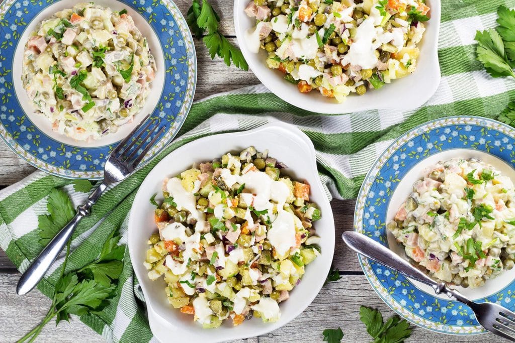 Olivier Salad Recipe (aka Russian Potato Salad) Cooking The Globe
