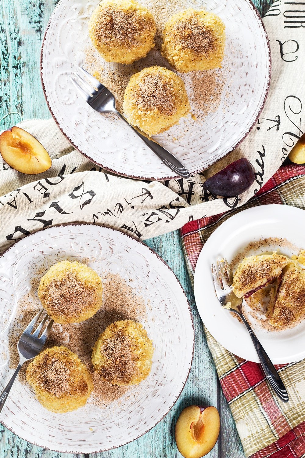 If you love gnocchi, you have to try these Hungarian Plum Dumplings! Made with mashed potatoes and featuring a plum inside, they make a great dessert or a side dish! | cookingtheglobe.com