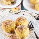 If you love gnocchi, you have to try these Hungarian Plum Dumplings! Made with mashed potatoes and featuring a plum inside, they make a great dessert or a side dish! | cookingtheglobe.com