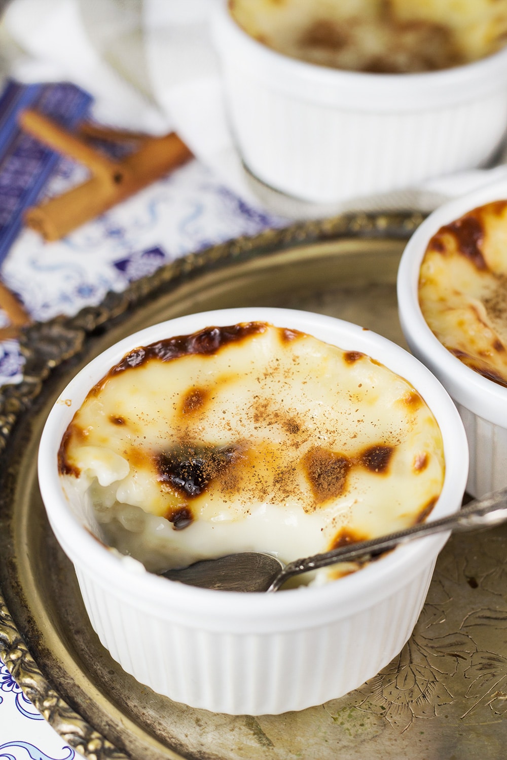 Creamy, rich, and melting in your mouth, this Turkish Rice Pudding (Sütlaç) can be served either warm or chilled. A perfect light dessert for any time of the day! | cookingtheglobe.com