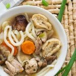 Chanko Nabe is a filling stew usually eaten by sumo wrestlers in Japan. Cooked in a flavorful broth and packed with protein and veggies, it's super healthy and comforting! | cookingtheglobe.com