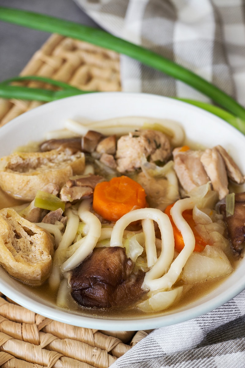 Chanko Nabe is a filling stew usually eaten by sumo wrestlers in Japan. Cooked in a flavorful broth and packed with protein and veggies, it's super healthy and comforting! | cookingtheglobe.com