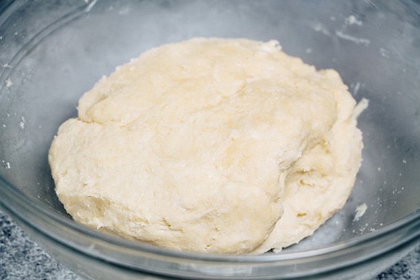 The dough for the Russian cabbage pie