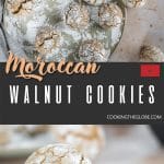 Moroccan walnut cookies pinterest pin