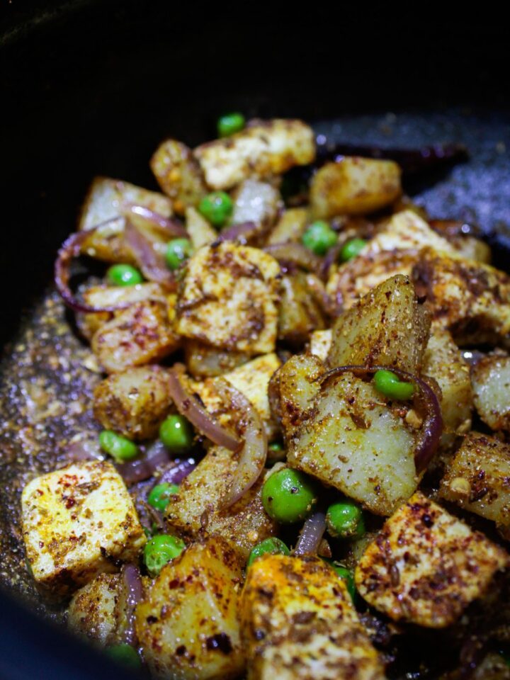 Aloo Matar Paneer - 30 Minute Indian Curry Recipe - Cooking The Globe