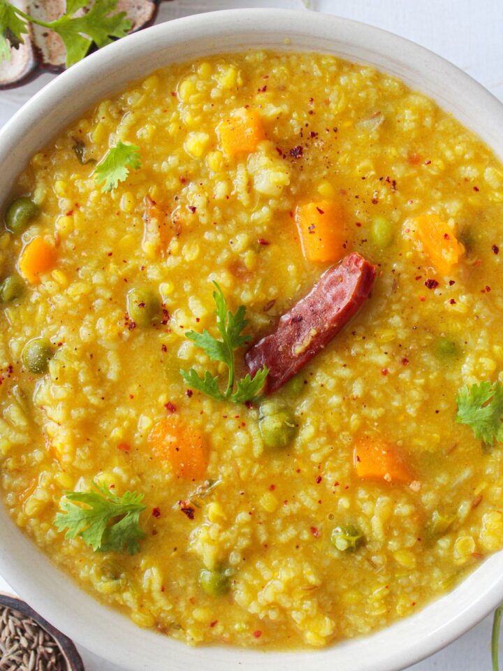 Indian Khichdi Recipe: Rice and Lentil Porridge - Cooking The Globe