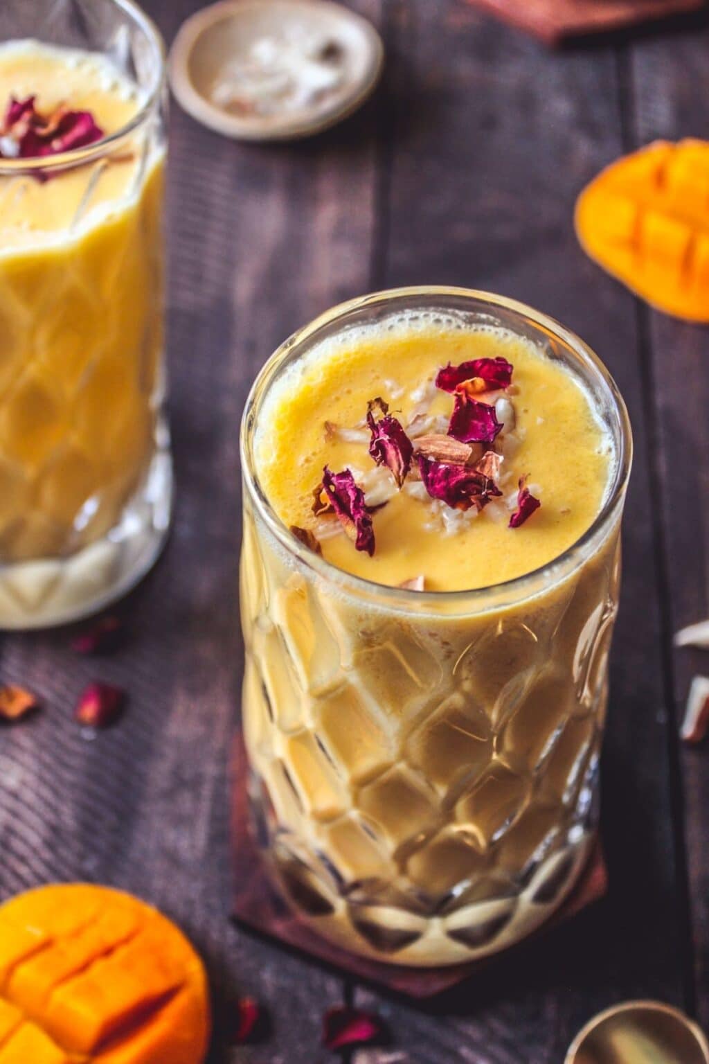 Mango Lassi Traditional Indian Yogurt Drink - Cooking The Globe