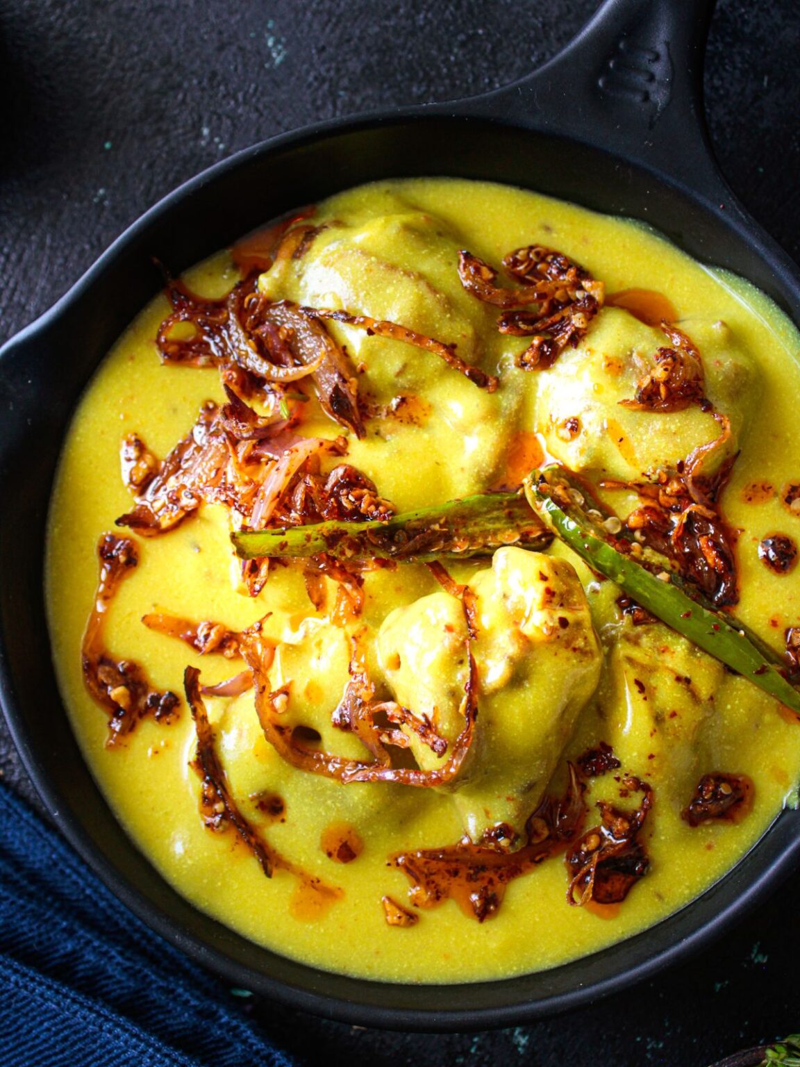 Easy Punjabi Kadhi - Indian Yogurt Curry Recipe - Cooking The Globe