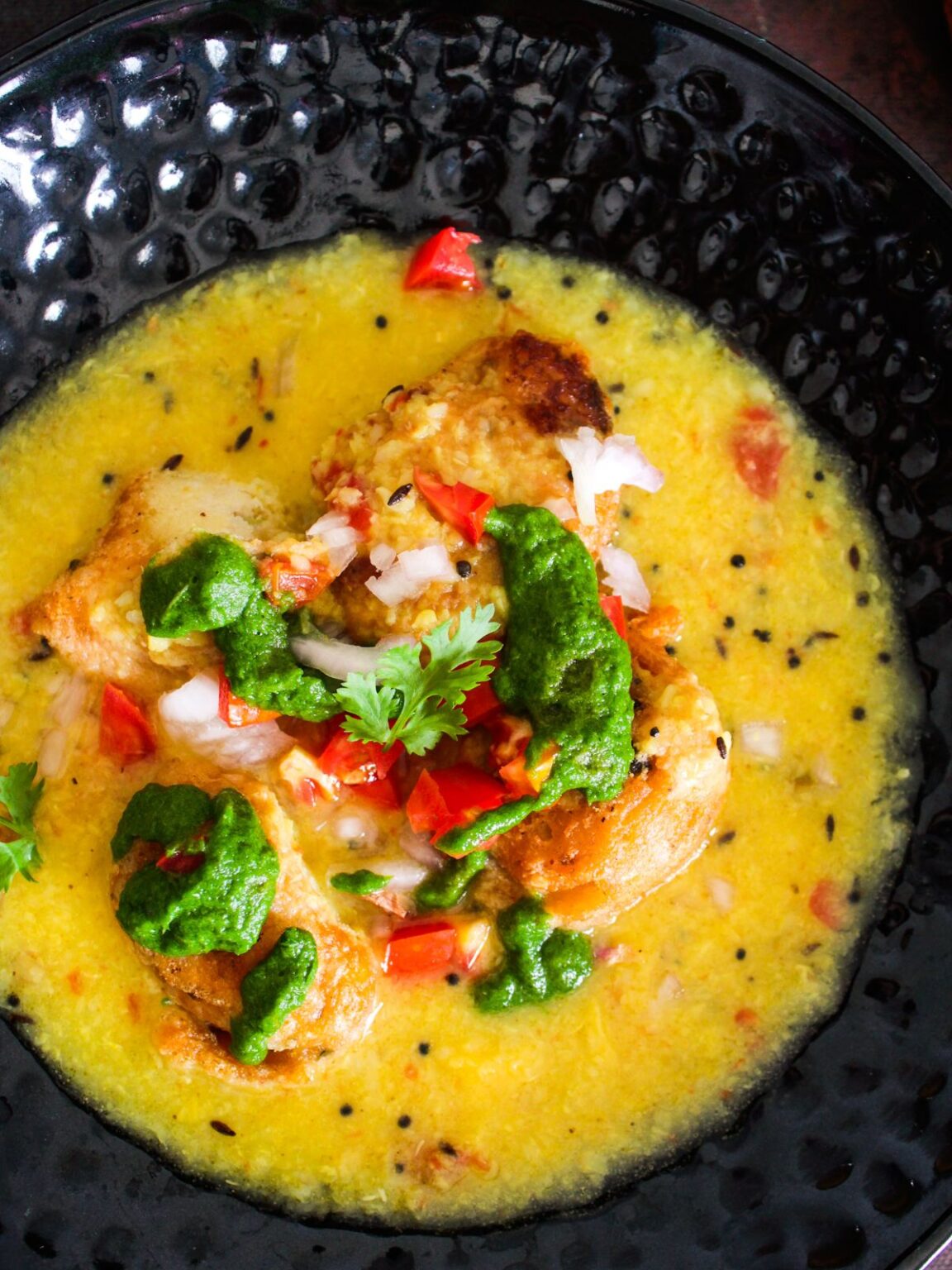 Indian Bonda Soup with Lentil Fritters - Cooking The Globe