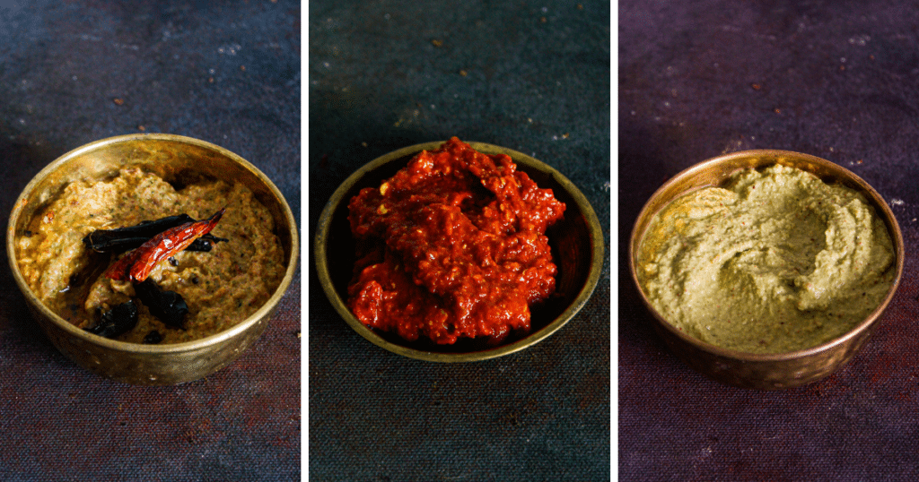 South Indian Chutneys 3 Easy Flavorful Chutneys Cooking The Globe