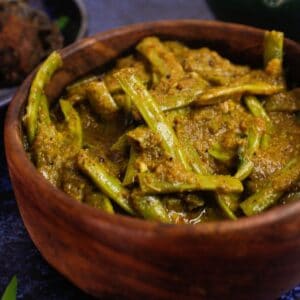 Recipe Card of Green Bean Curry