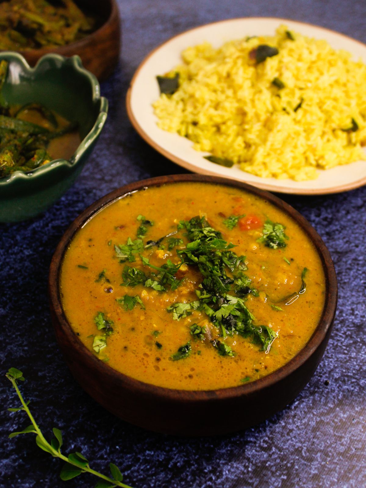 Serve hot Sri Lankan Dal Curry with rice or roti
