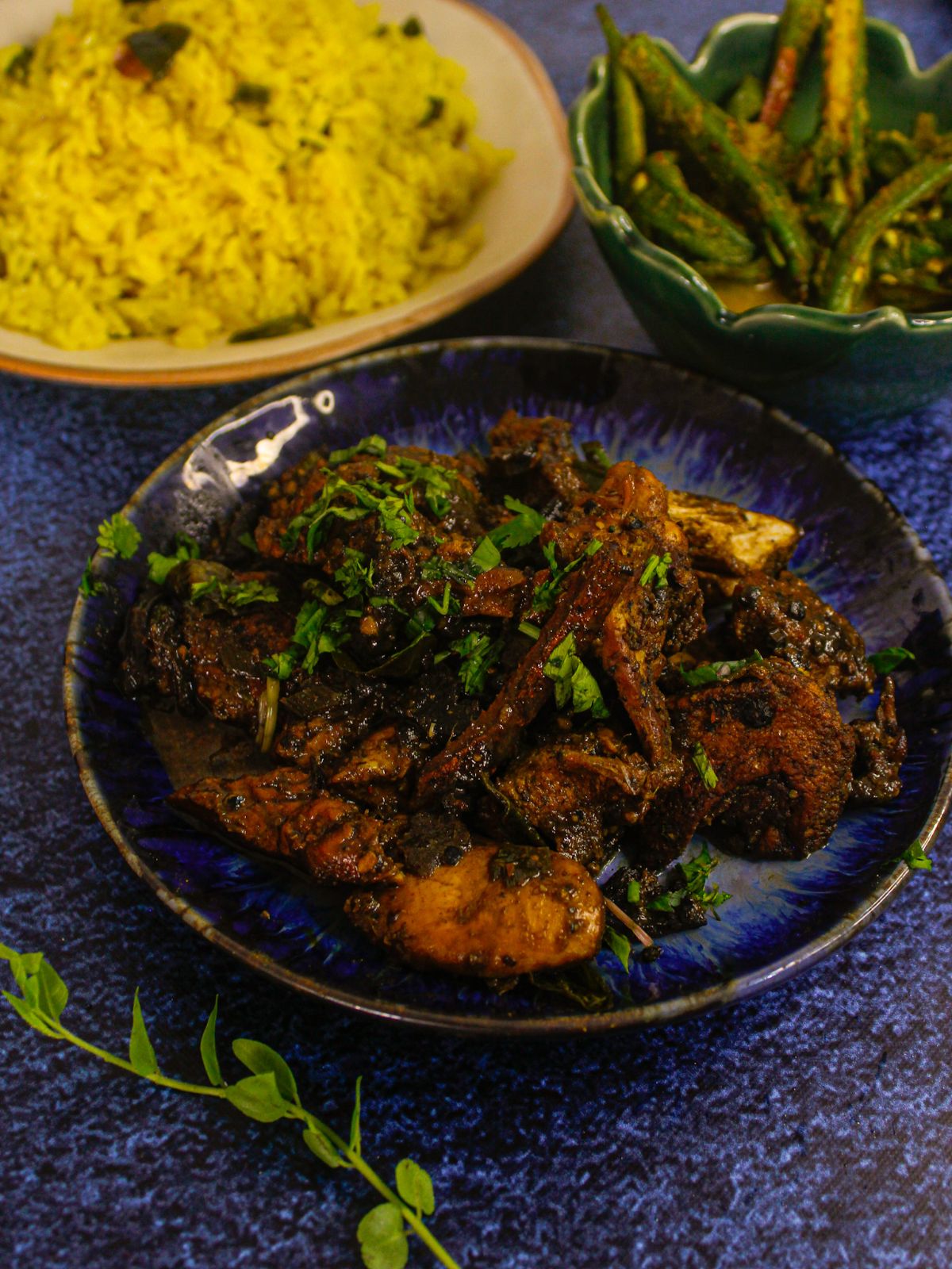 Serve hiot Ambulthiyal Curry with yellow lemon rice or roti