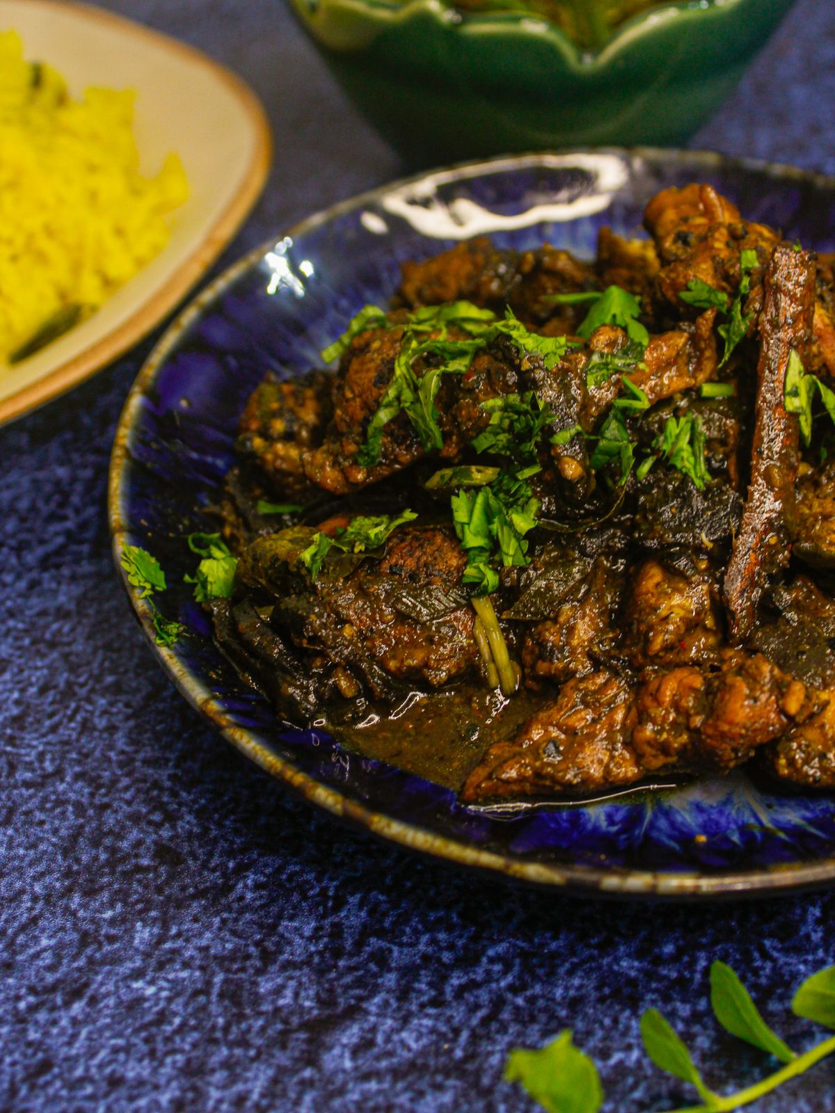 Sri Lankan Sour Chicken: Ambulthiyal Curry served on a plate