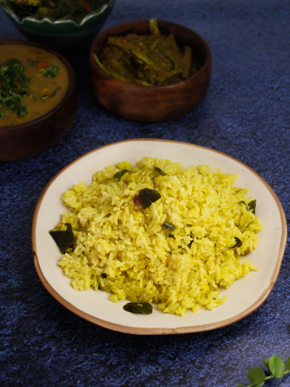 Serve hot Srilankan Yellow Rice with malay pickle or any curry